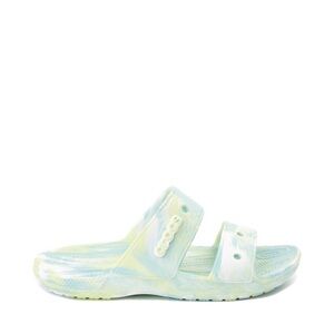Crocs Slides Women’s Size 7 – Green & Blue Swirl Sandals